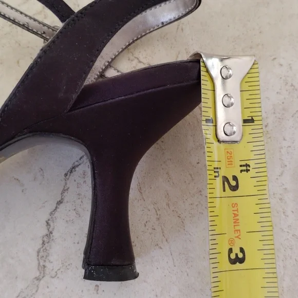 Unlisted Black Strappy Women's Heels - Picture 6 of 7